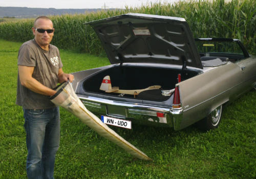 Udo mit seinem Cadillac