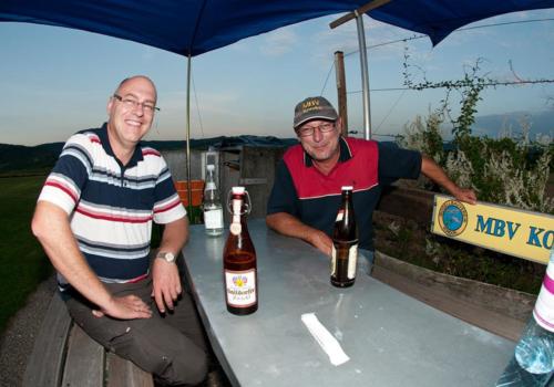 Hans-Jörg und Dieter beim Chillen